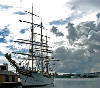 at anchor