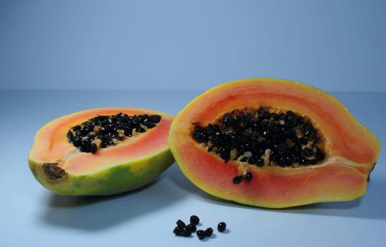 Papaya halves