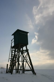 High seat in winter