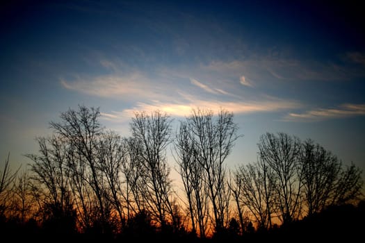 Setting sun