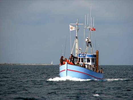 Fishing from the cutter.