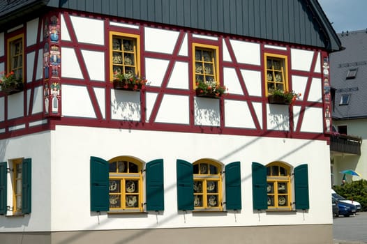 Half-timbered house Seiffen,Erzgebirge,Germany