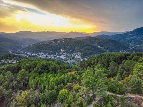 Rural landscape near Val les Bains, in Ardeche, France, Europe. High quality photo