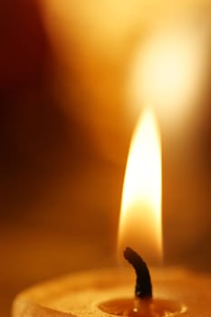 Burning candle