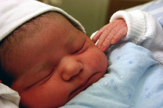 Joshua... taken one hour after birth.