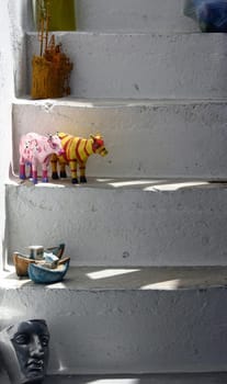 Seen in the old town of Mykonos. (Here still in the mirrored version,because I got the tip that it would look better.)