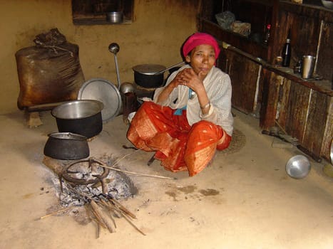 Eat-in kitchen in a house in Sikkim,India