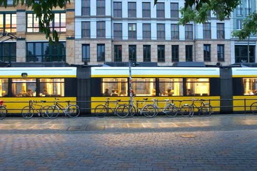 Tram at Hackischer Markt