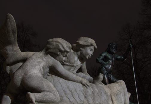 ... at the "Father Rhine"" fountain in Munich"