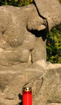 Detail of a war memorial
