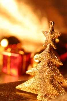 Christmas tree and gifts