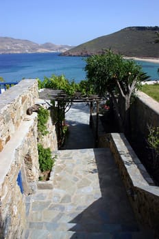 ... at the hotel on Mykonos.