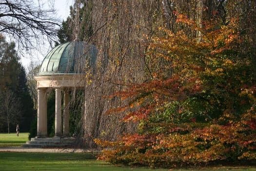 Small temple in the spa gardens of Bad Pyrmont