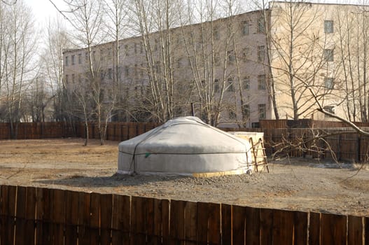 House and yurt Ulaanbaatar,Mongolia