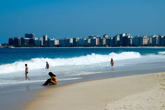 Copacabana Beach,Rio de Janeiro,Brazil