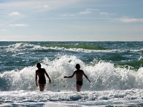 Child-friendly beach in Hvide Sande