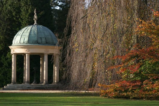 Small temple in the spa gardens of Bad Pyrmont