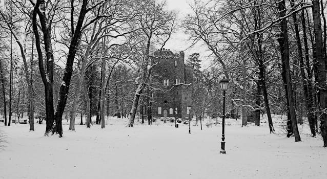 Wilhelmsbad in the snow