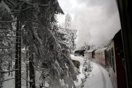 With 700 hp on the way to the Brocken,the highest mountain in the north at 1142 m above sea level.