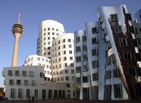 Gehry Houses with Düsseldorf TV Tower