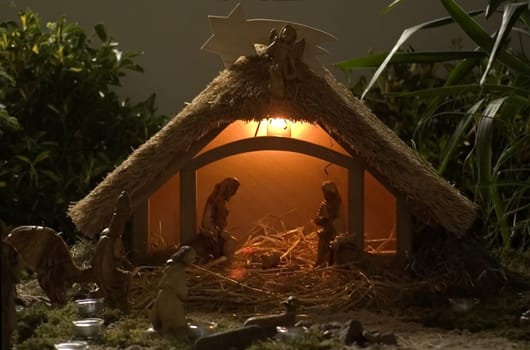 The nativity scene in St. Mary's Church in Wechold