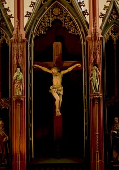 Altar of St. Mary's Church in Wechold