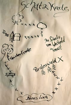 The holidays are long so we made a treasure map today,tomorrow it starts:-)