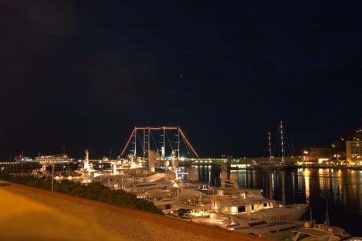Monaco at night