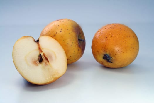 This small apple has an incomparable aroma. An old variety: small,inconspicuous but with a seductive smell