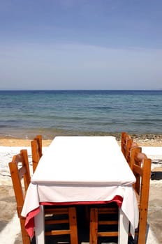 Table and sea