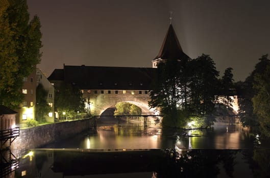 The Kettensteg in Nuremberg