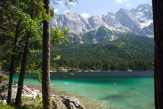 Viewed from the Eibsee