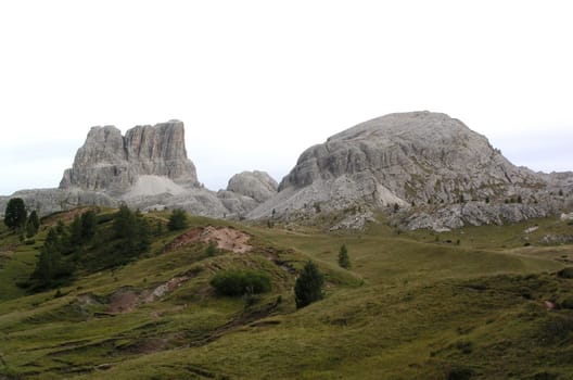 Limestone Mountains (Dolomites on the Pordoi)