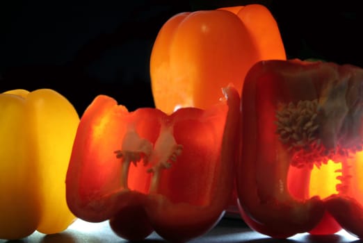 Fluorescent paprika Trio