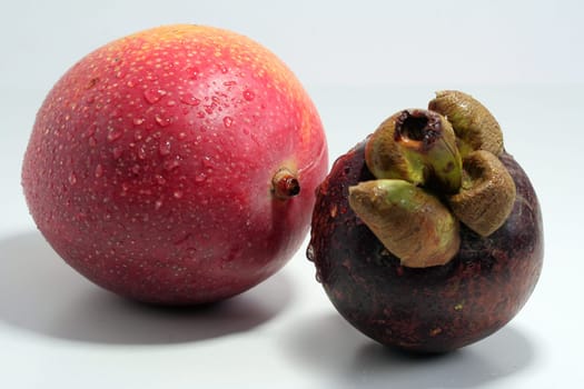 Mango and mangosteen