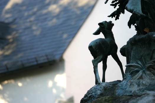 Donop fountain on the market square in Detmold (Lippe)