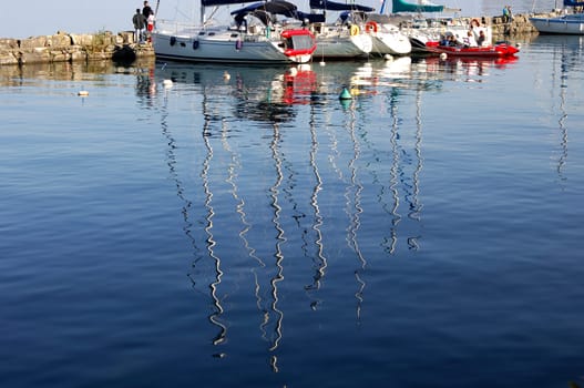 Yvoire Marina,Lac Leman,Savoie,France