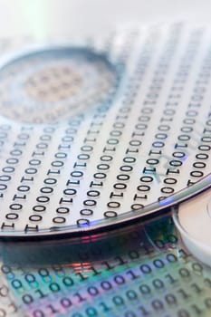 CD and DVD with digital data