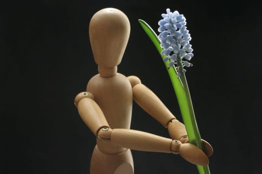 Giving flowers