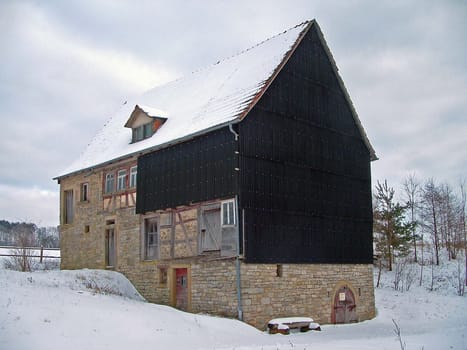 Odenwald Freilandmusseum Walldürn-Gottersdorf. Place of origin: Allfeld Built in 1687 Reconstruction in the open-air museum in 1987 Chronological representation around 1900