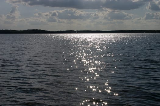 Reflections on the water of the Müritz