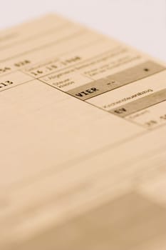 Tax card