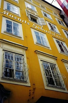... where the "genius loci"" of Salzburg was born in 1756 and where the Mozart Museum is located today. (My contribution to the Mozart Year. Unfortunately only available as a scan.)"