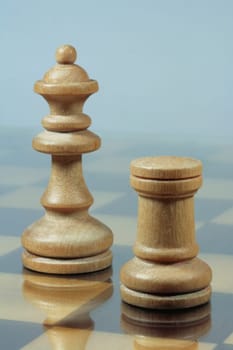Queen and rook white