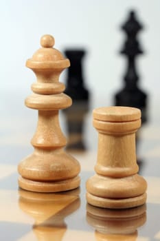 Queen and rook white