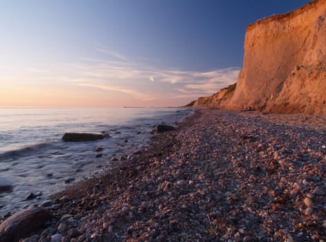 Steep coast