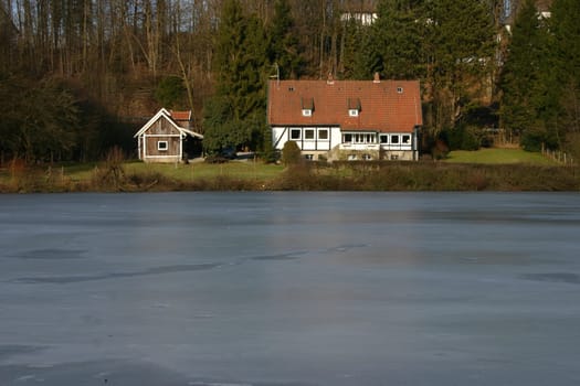 Residential idyll in the immediate vicinity of the Externsteinen... on the lake... Note: if there is anything wrong with publishing this photo,please let me know!!!!! LG Bea