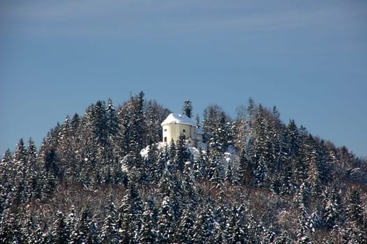 Chapel in winter