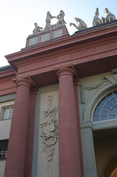 Portal of the Royal Carriage Horse Stable in Potsdam