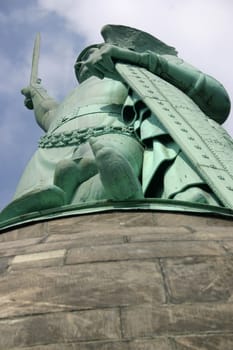 National monument to Arminius,the Cherusci at the Grotenburg near Detmold
